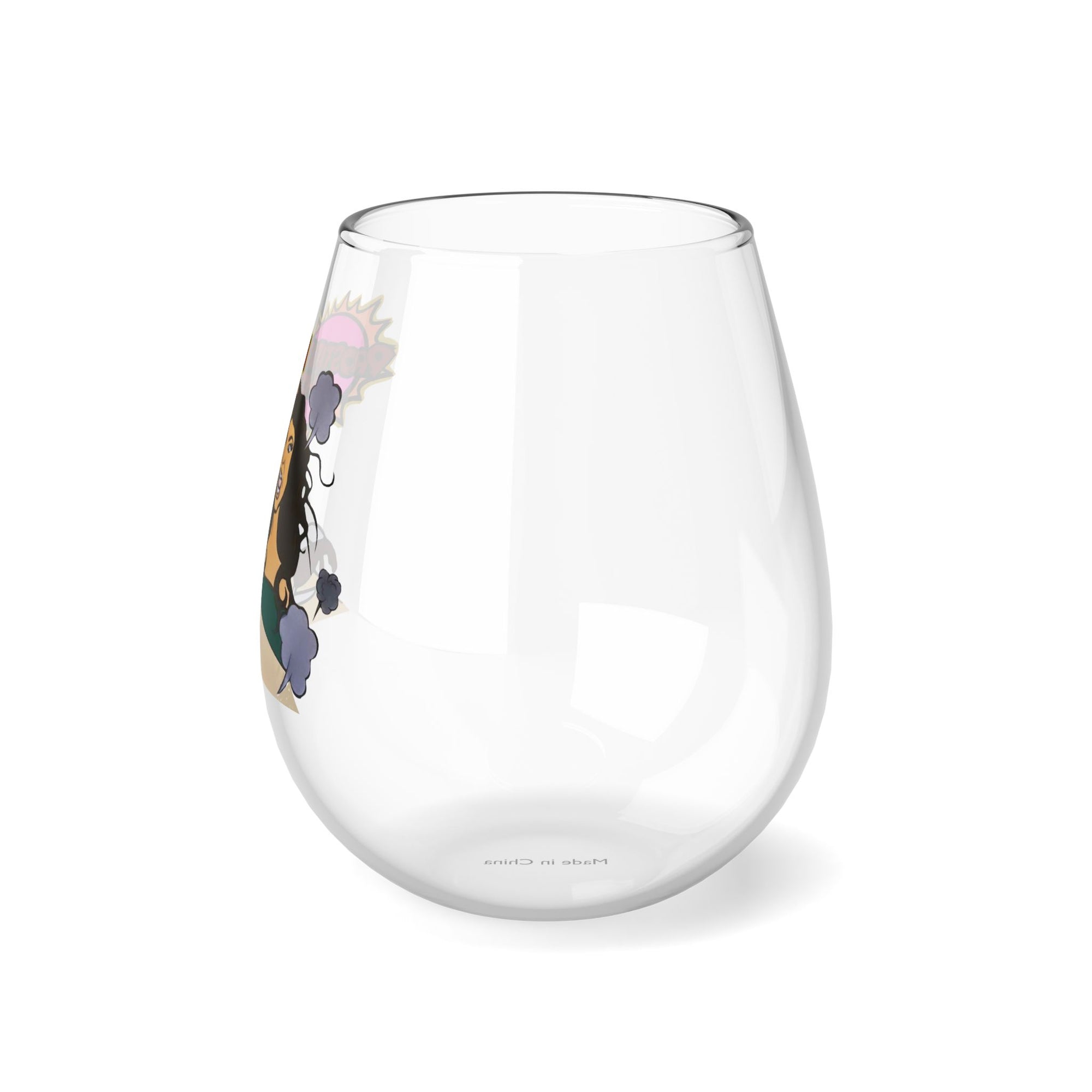 RHONJ Prostitution Whore, Stemless Wine Glass, 11.75oz Featuring Teresa Guidice