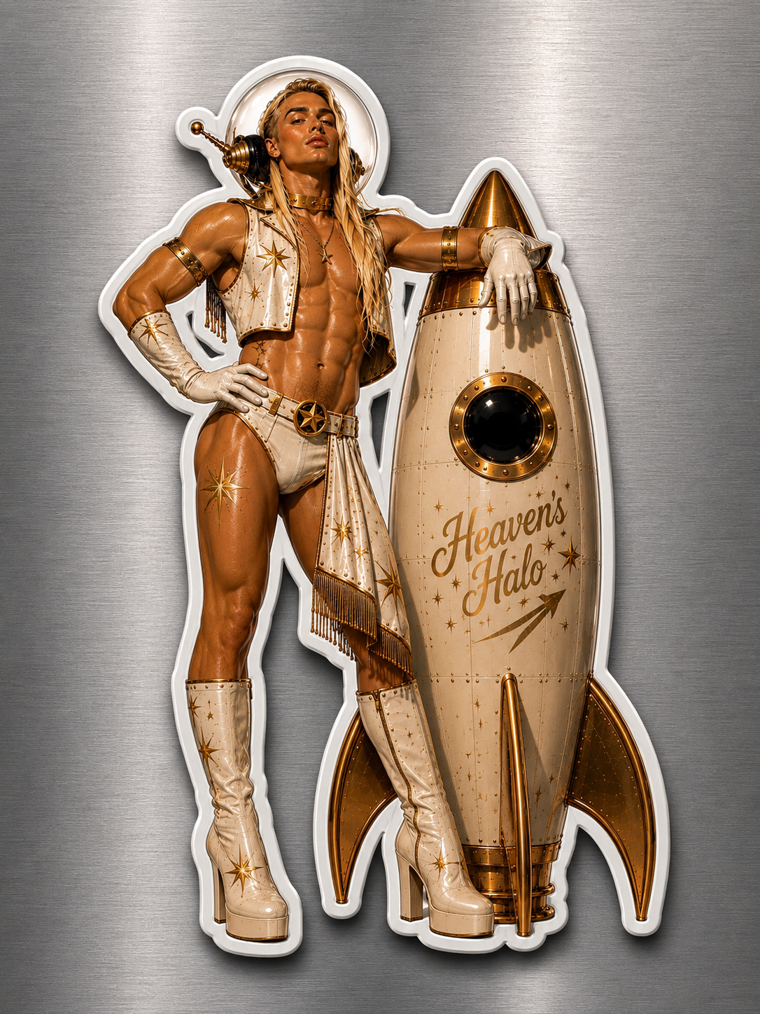 Echo of the Eighth Fridge Magnets - Sci fi Pin Up Babes