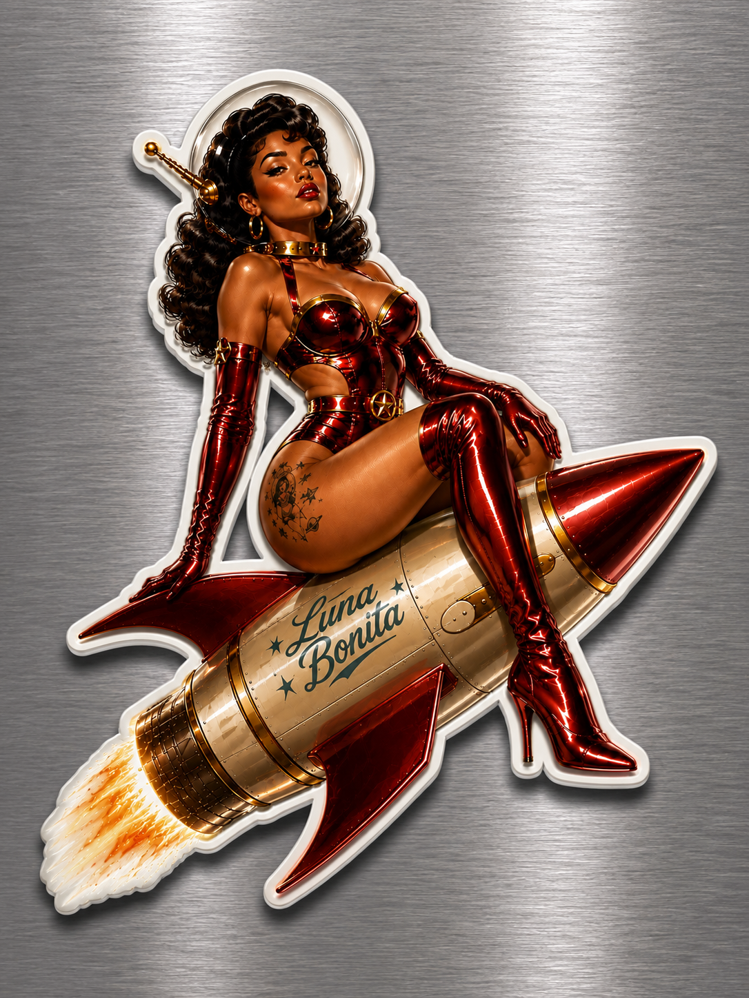 Echo of the Eighth Fridge Magnets - Sci fi Pin Up Babes