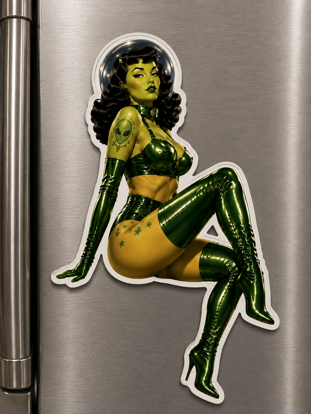 Echo of the Eighth Fridge Magnets - Sci fi Pin Up Babes
