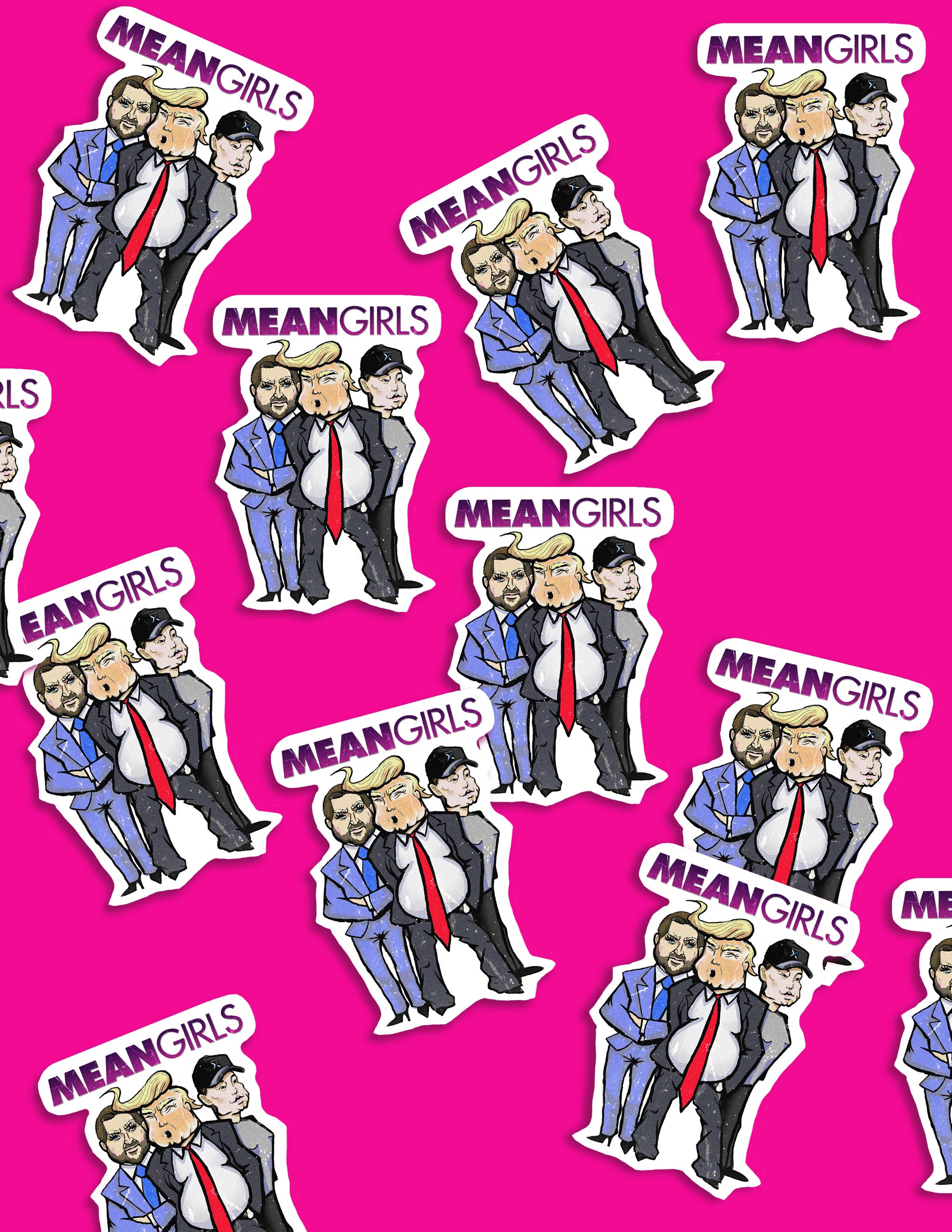 Mean Girls Trump Stickers